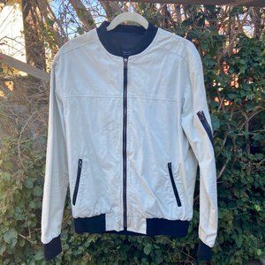 jacket bomber white L